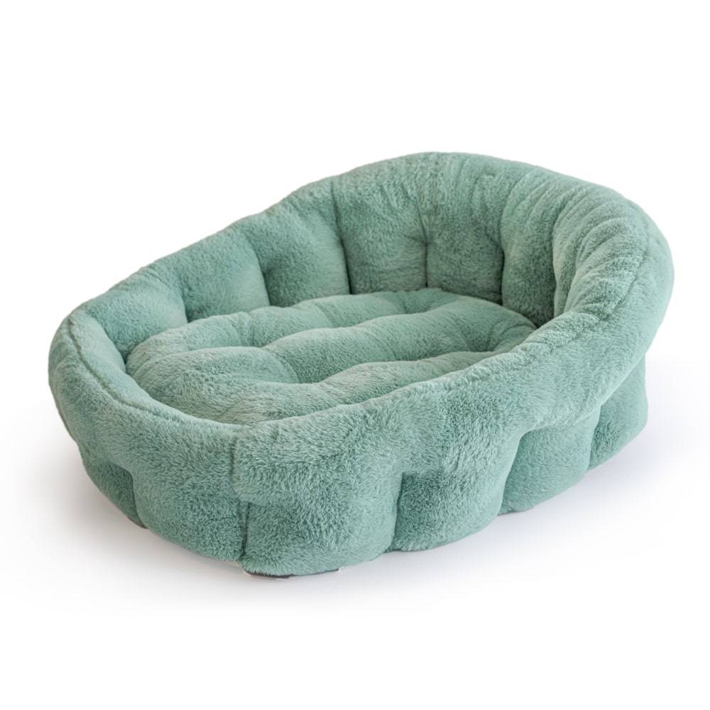 KindTail  PAWD® Lounger | Pet Crate luxury bed in green